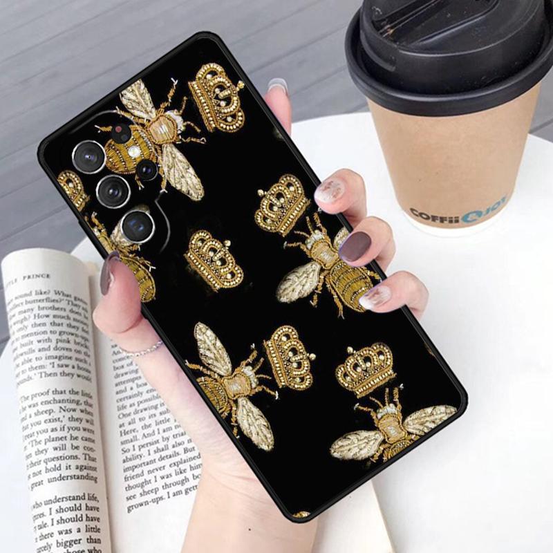

Bee Honey phone case Cover For Samsung Galaxy S24 S25 Ultra S21 S22 Ultra S10E Note 10 Plus Note 20 FE S23 For S20fe(S20lite)