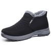 Shoes Men's Cotton Shoes Couple Snow Boots One Middle-aged and Elderly Men's Short Boots One Pedal Cold-proof and Warm Cotton Boots