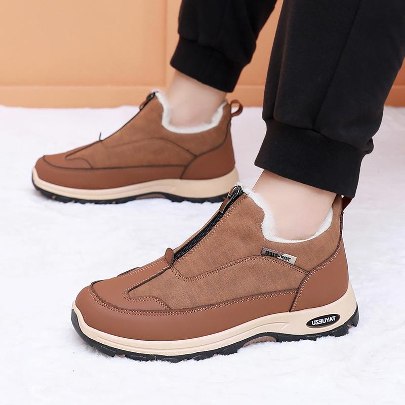 Winter New Snow Boots Men's Velvet Warm Walking Shoes Daily Outdoor Comfort Casual Non-slip Dad Shoes