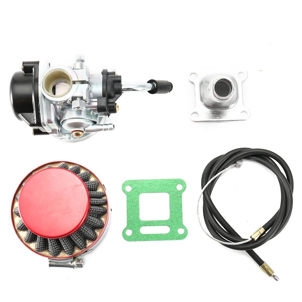 

2-тактный двигатель карбюратор воздушный фильтр трос акселератора для карманного мотоцикла ATV 49cc белый