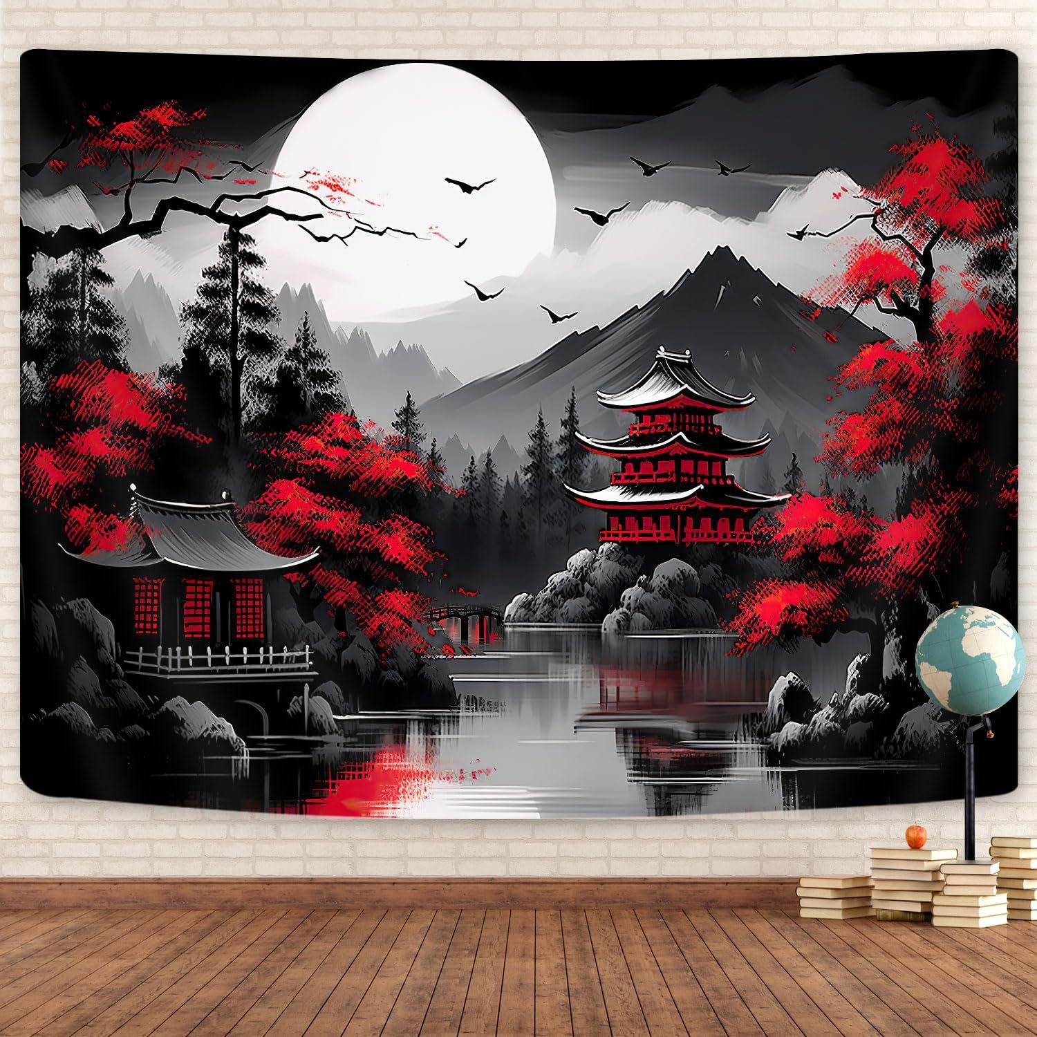 Anime Samurai tapestry 75x100 чёрный