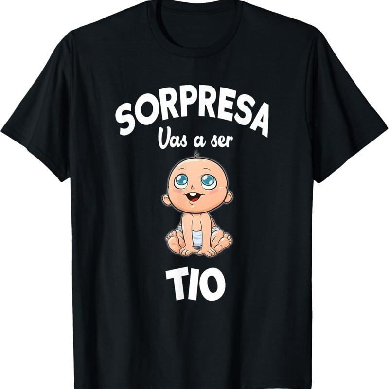 

Funny Sorpresa Vas A Hacer Tio Pregnancy T Shirt - Men s Summer Cotton Graphic Tee S разноцветный