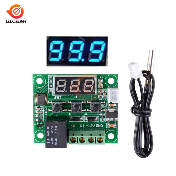 12V W1209 W1209WK Digital Thermostat Temperature Controller Regulator Thermoregulator Incubator Meter DC NTC Thermistor Sensor