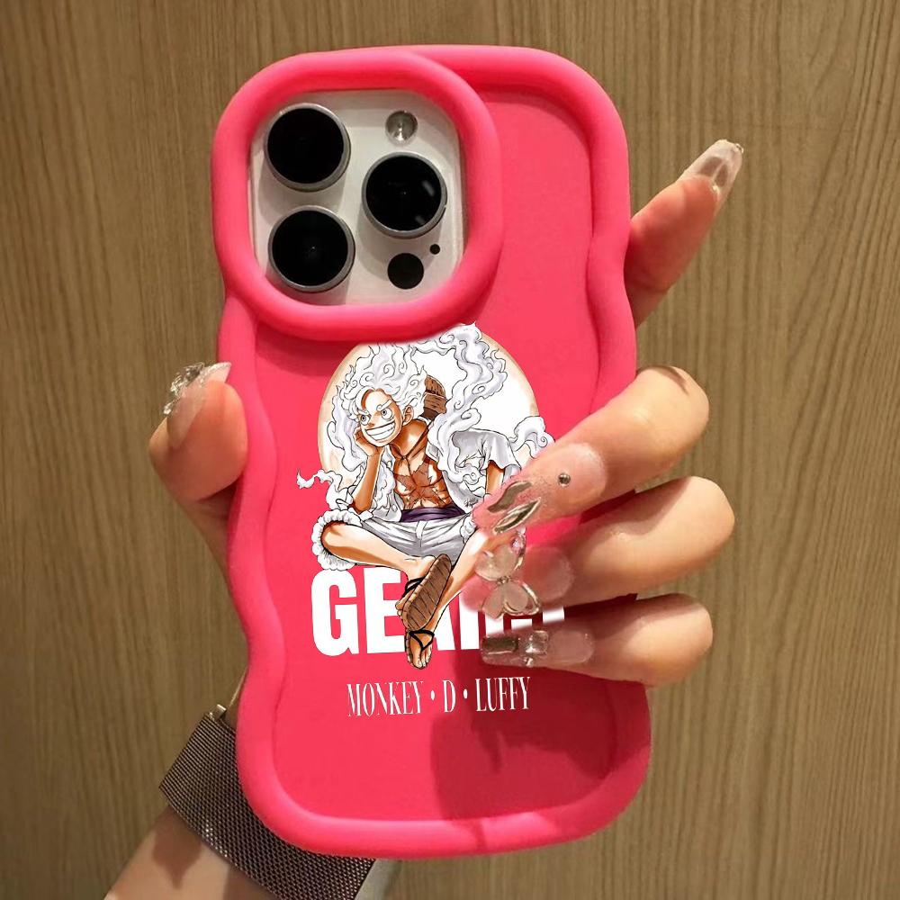 LZ28 One Piece Luffy Gear 5 Silicone Phone Cases for Samsung A15 A16 S23 FE S24 Ultra A34 A54 A14 A55 Motorola G32 E14 OnePlus Soft Cover