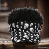 Hairy Baseball Hat Sports Fan Headgear Wigs Prank Cosplay Accessories