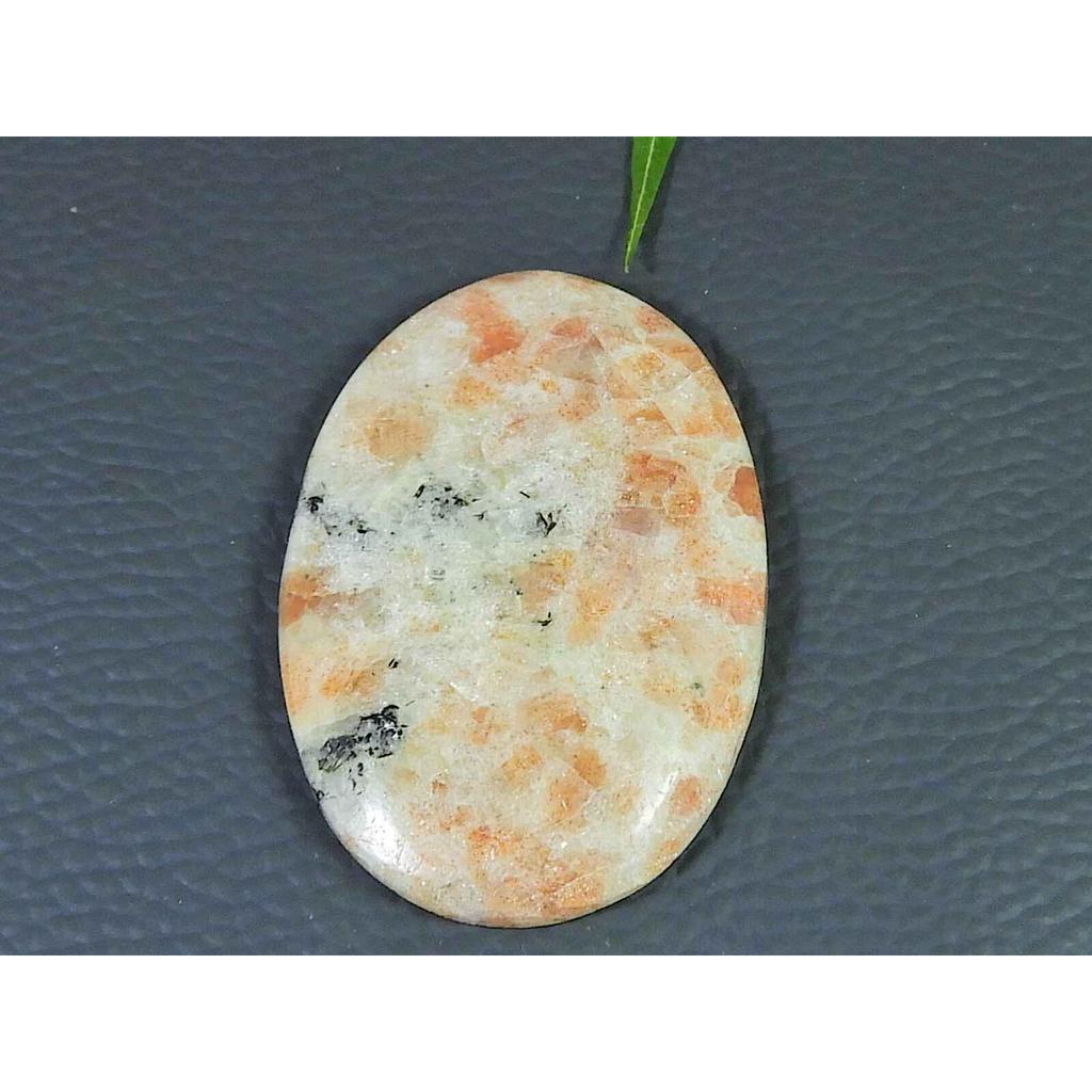 Natural Sunstone Oval Shape Healing Crystal Cabochon Loose Gemstone 31X49MM SK-3516