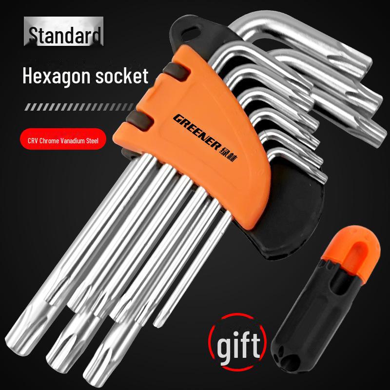 Green Forest Universal 6-Sided Hex Wrench and Screwdriver Set