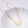 Collier en Acier Titane Amour - Polyvalent pour Femmes, Haut de Gamme, Printemps-Été, Luxe, Petite Échelle, Simple Chaîne de Collier