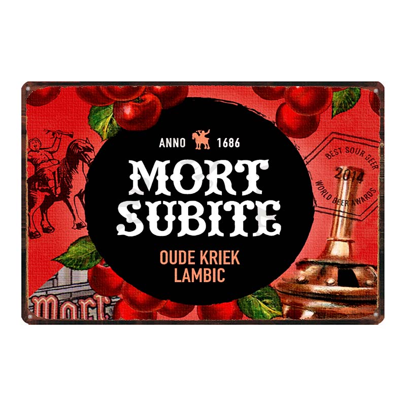 Beer Metal Tin Sign Paix Dieu Mort Subite Retro Poster Affligem For Wall Bar Pub Art Kitchen Coffee Home Decor 30X20CM DU-8499B