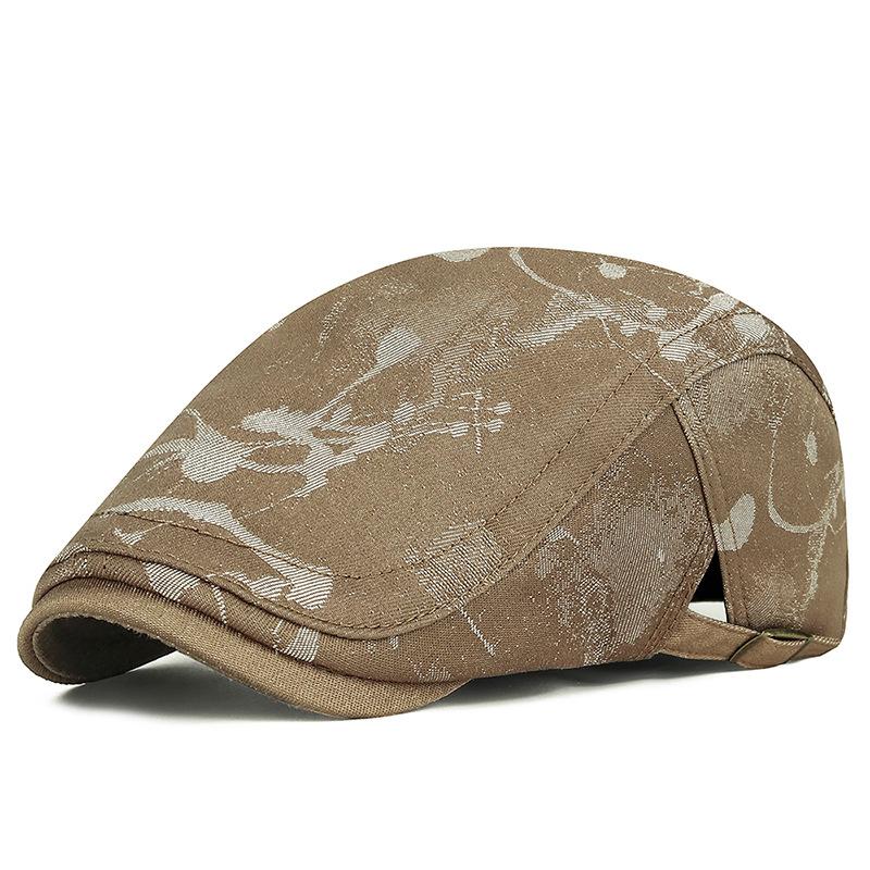 Summer New Women's Jacquard Fashion Beret Retro Men's Hong Kong Style Forward Hat Personalized Versatile Cap