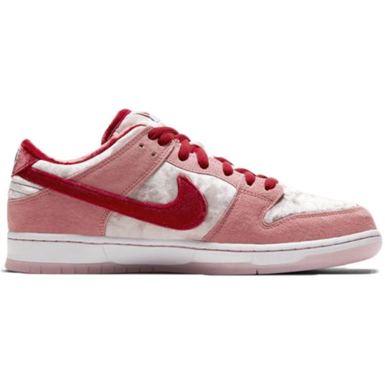 StrangeLove x Nike Dunk Low SB Adidași Unisex Ziua Îndrăgostiților Roz Bright-Melon Roșu Gym CT2552-800