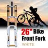 26 1-1/8 DH Downhill Front Fork Black/White MTB Bike Mountain Bicycle Cycling Fork