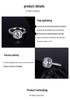 S925 Sterling Silver 1ct Moissanite Ring for Women - High-End European and American Luxury Jewelry Accessory