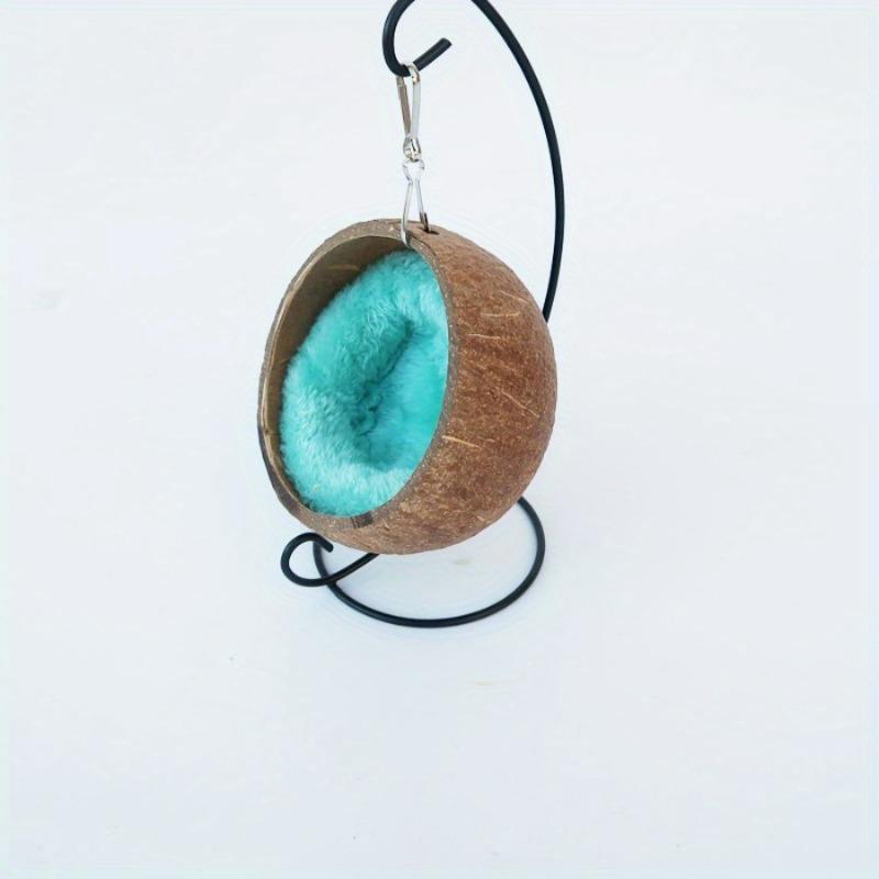 1PC Hamster Toy Guinea Pig Golden Silk Bear Hanging Nest Cotton Nest Sleeping Room Coir Nest Swing Shaker Toy Warm Nest
