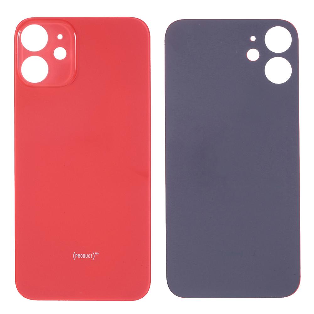 

For iPhone 12 mini 5.4 inch (without Logo) Battery Housing Cover Repair Part (Camera Lens Ring Hole Standard Version) Red