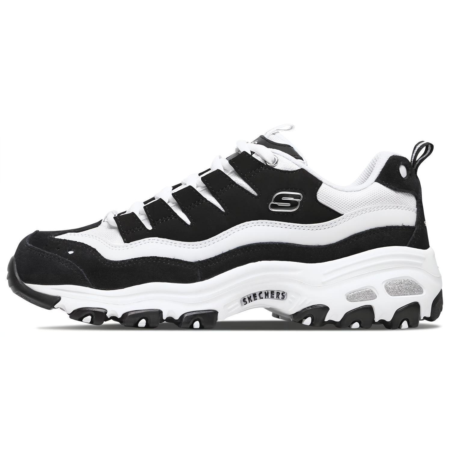 Skechers D`Lites 1.0 `White Black`