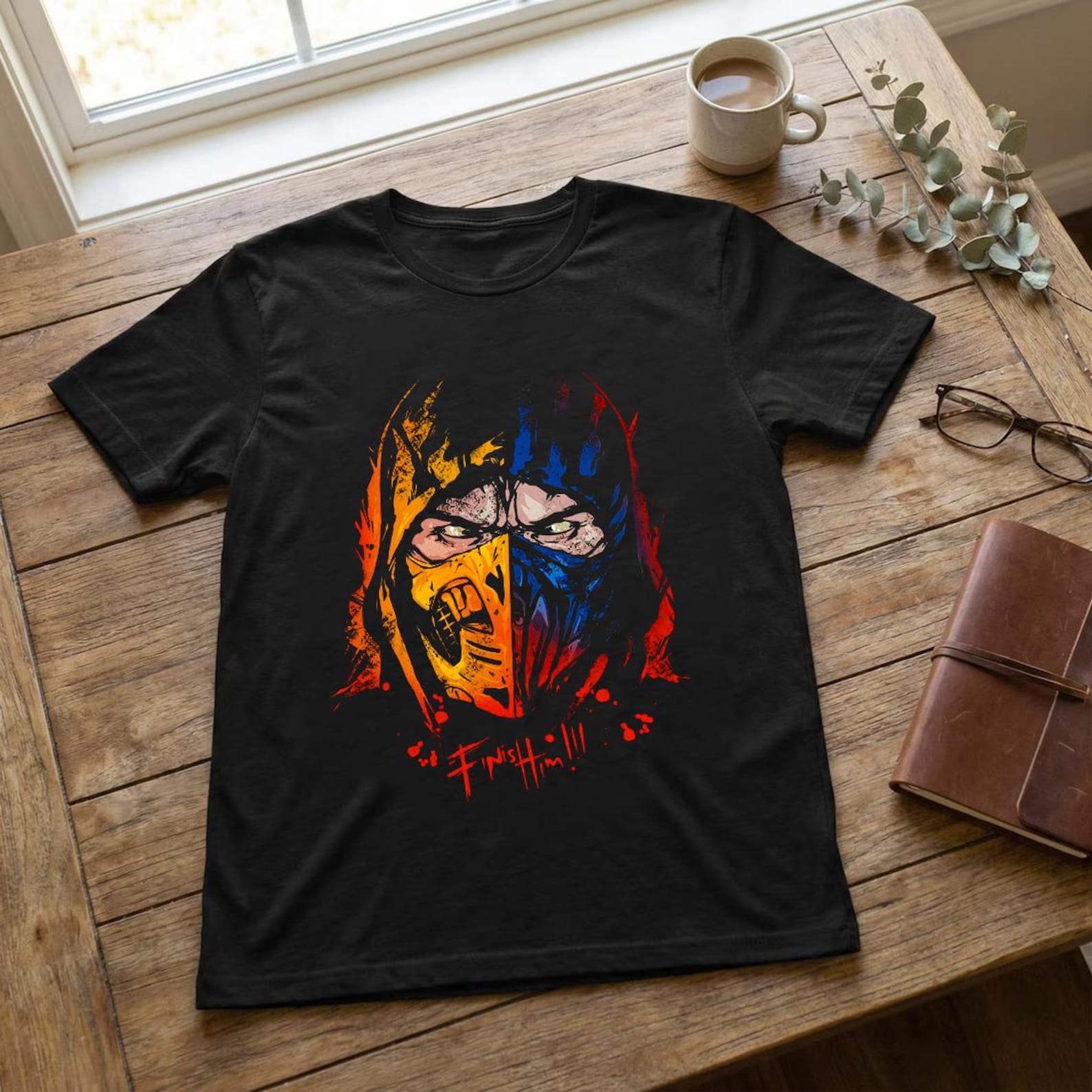 Mortal Kombat Game T-Shirt Sub-Zero Scorpion Video Games Action Gaming Gifts Top, Mortal KombaT-Shirt, Sub-Zero Shirt, Scorpion Shirt 3XL