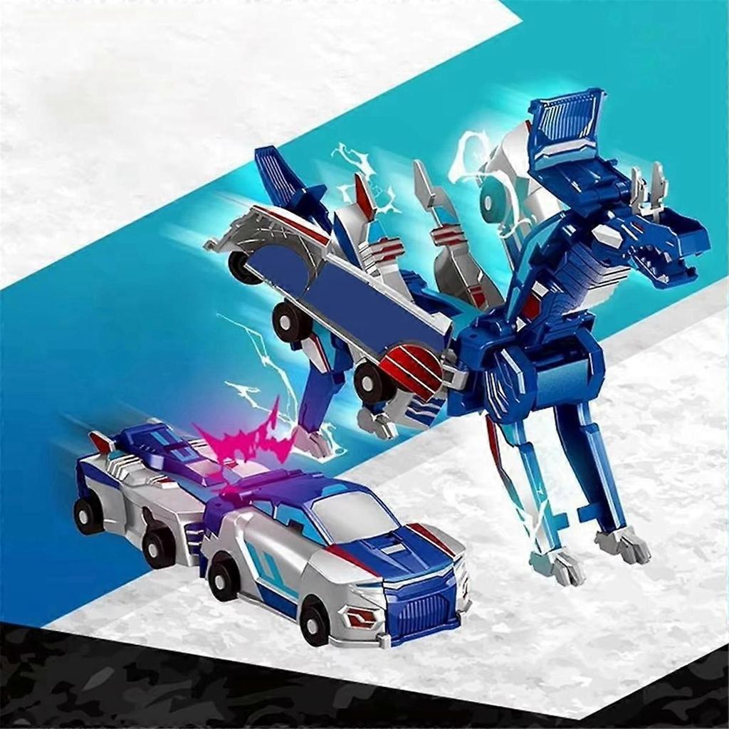 Magic Transformation Super Combination Car Toy 2 In 1 Kids Magnetic Collision Transforming Car Diy Toy Gift for Kids B