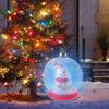 Inflatable Christmas Ornaments Inflatable Balls Decorations Snowman Inside Light Up Holiday Ornaments For Outdoor Yard Garden