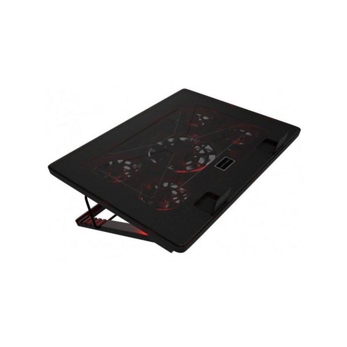 MARS GAMING MNBC2 Tapis de refroidissement pour ordinateur portable 17.3" 120 mm-70 mm noir, rouge