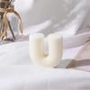 Trendy Rainbow Bridge U-Shaped Geometric Aromatherapy Candle for Home and Birthday Decor
