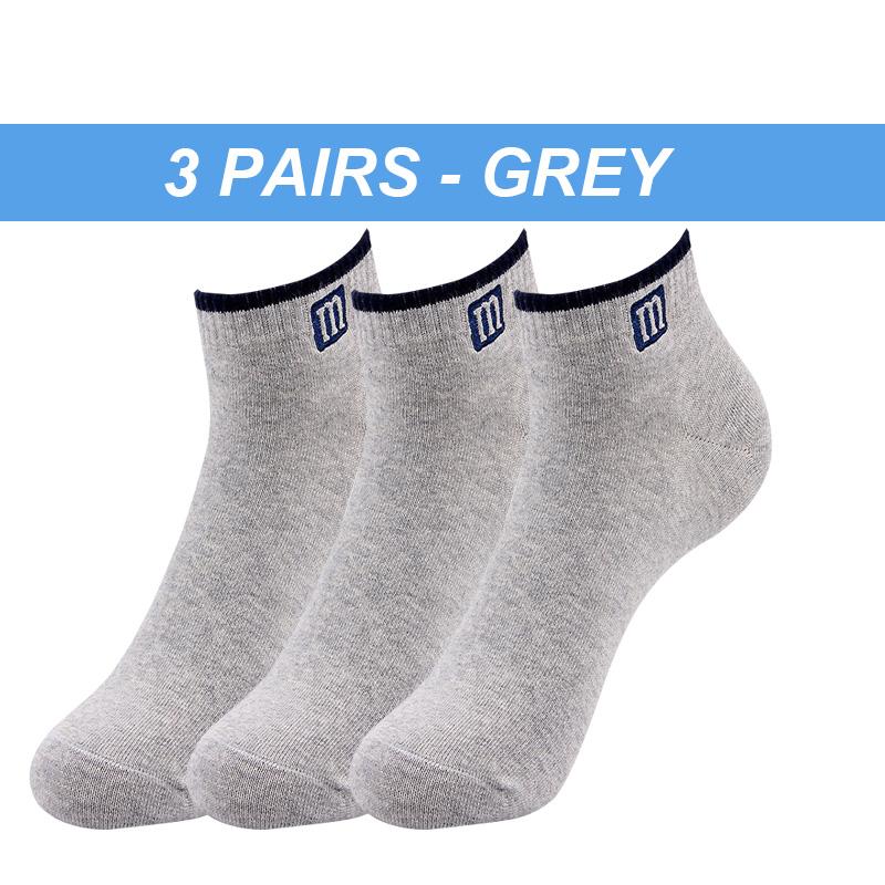 High Quality Men's Socks Cotton Fashion Sports Male Sock Breathable Comfortable 3 Pairs