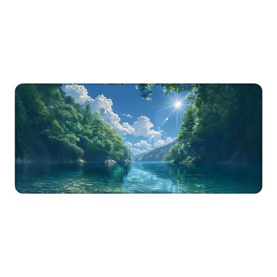 Mouse Pad Desenho Animado Retangular Impermeável para Casa Escritório Jogos Computador Laptop Mousepad Tapete de Mesa com Base de Borracha Antiderrapante Acessórios para PC