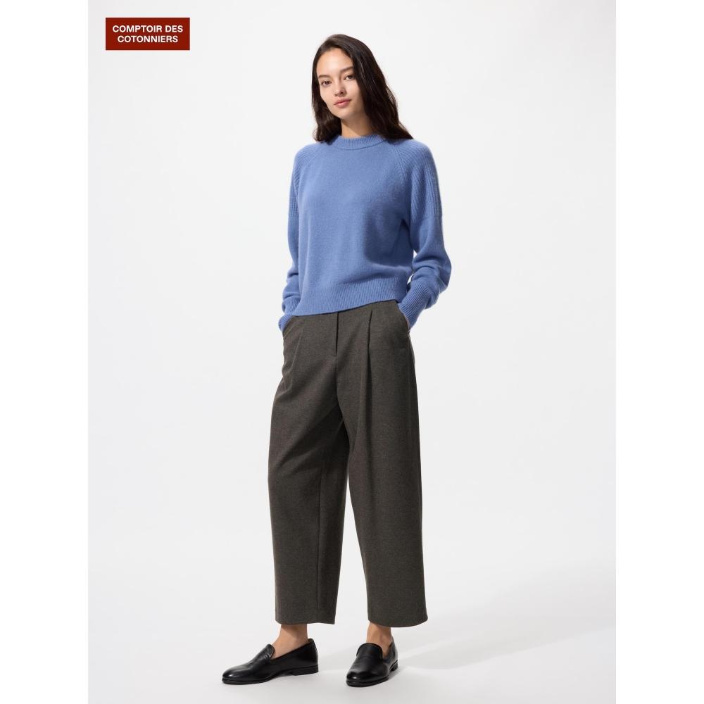 Uniqlo Brushed Jersey Barrel Leg Pants