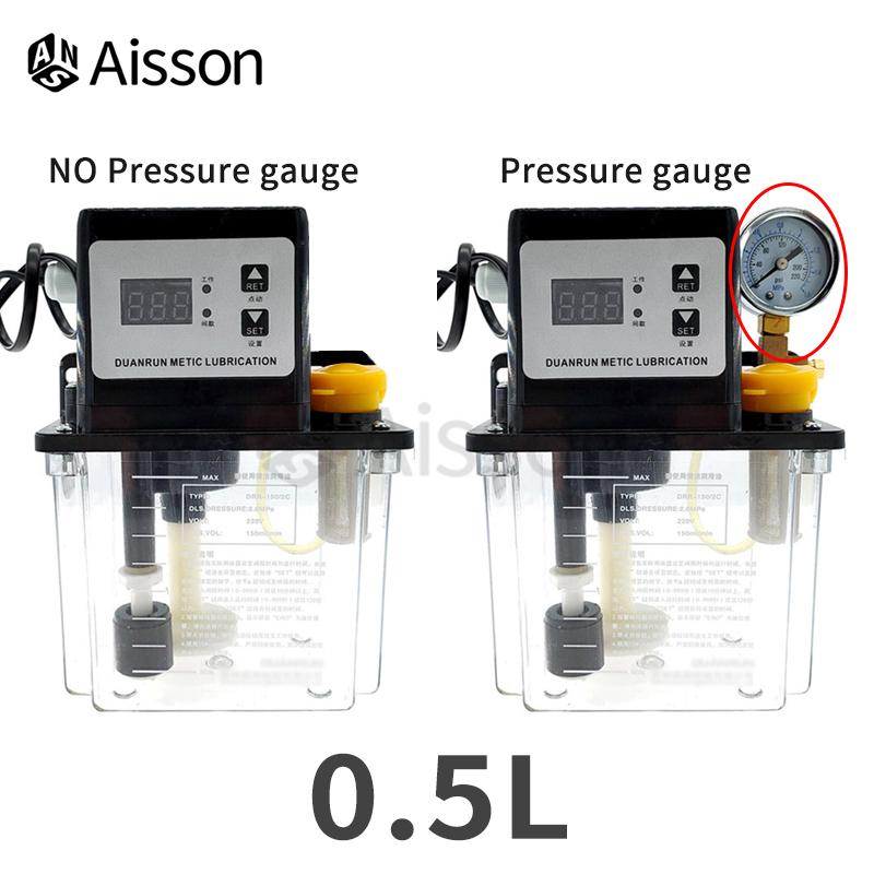 0.5L 1L 2 Liters Automatic CNC Electromagnetic Lubrication Oil Pump Lubricator 220V DCR50