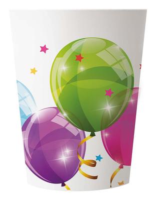 Plastic Cups Balloons Birthday 230ml 2 Pcs