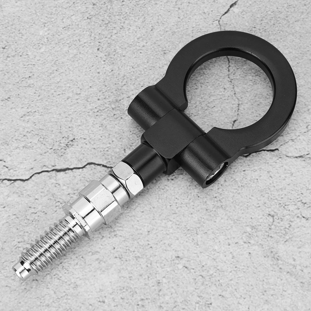 European Car CNC Trailer Tow Hook Fits for 3 Series E39 E92 E91 E90 E46 E36 (Black)