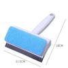 2 in 1 Silicone Blade&Sponge Multi-function Window Glass Wiper Brush Windows Cleaner for Kitchen Bathroom Shower Squeegee Scraper