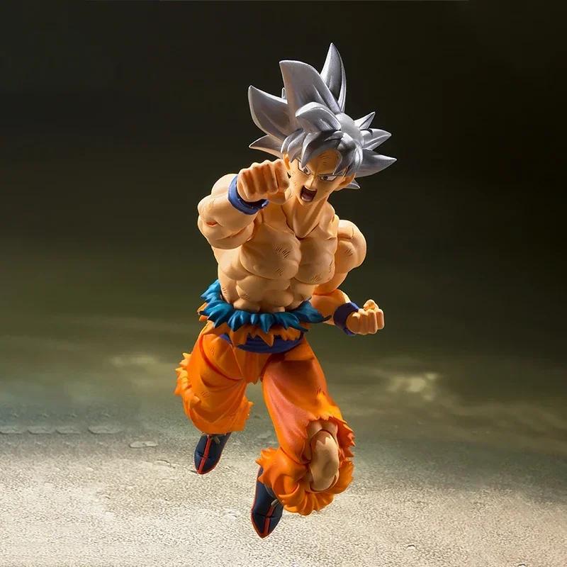 Anime Dragon Ball SHF Super Son Goku Ultra Instinct Joint Movable Action Figures Cartoon Model Kit Ornament Toys Birthday Gifts