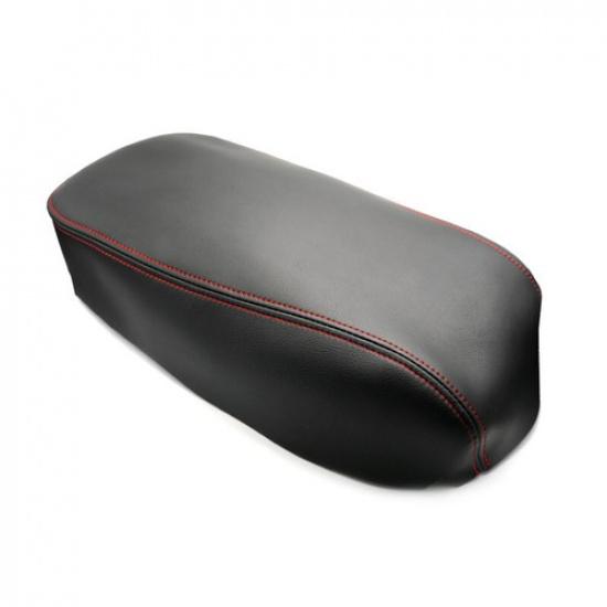 For Toyota Avalon 2013-2018 Center Console Lid Armrest Cover Black Leather+Red