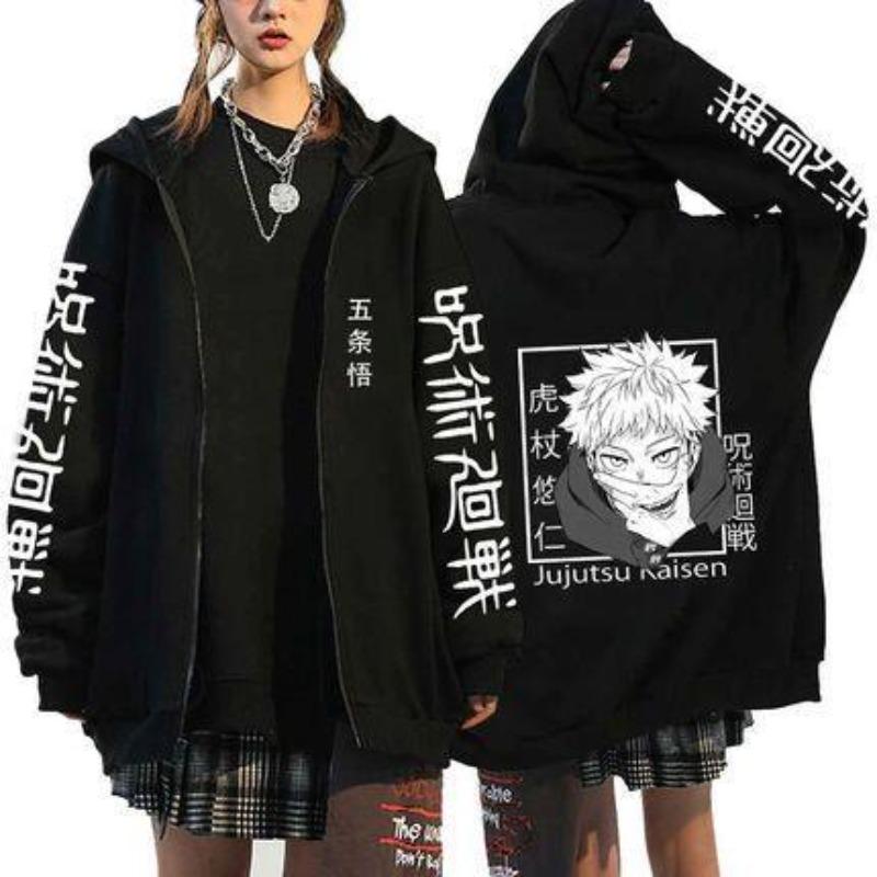 Fashion Printed Casual Zip Sweatshirt Loose Hoodies Sweatshirts Girls