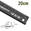 High Precision Aluminum Ruler Non-Slip Multi-Functional 20/30/45cm Metal Tool for Engraving Cutting Marking Measuring