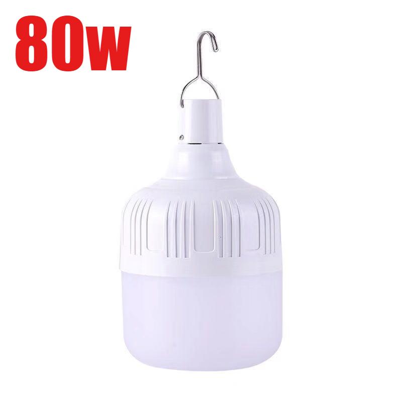 

Светодиодная аварийная лампа с USB-подзарядкой, водонепроницаемый портативный фонарик для кемпинга, отключения электроэнергии, полевого использования, резервный источник света для улицы/дома с питанием от батареи 80w,1pc