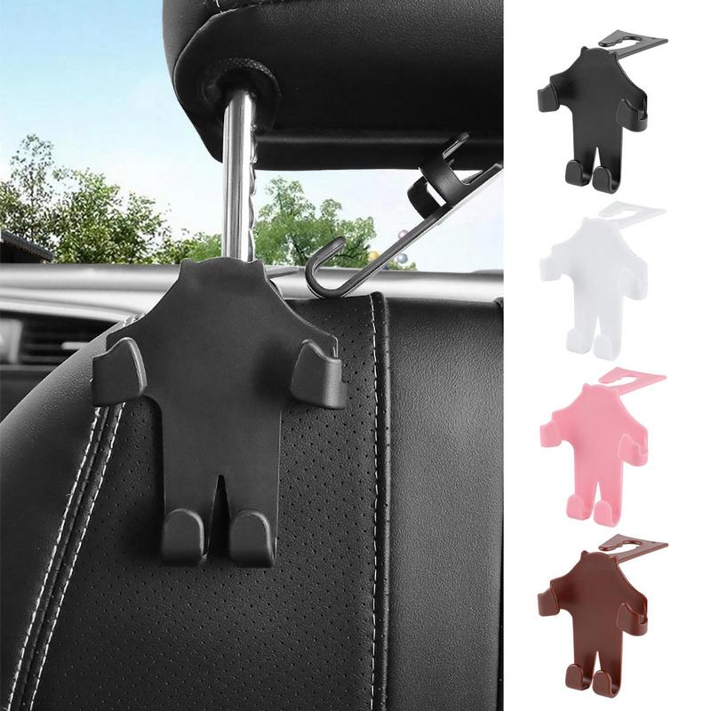 Car Seat Hooks Rotation Car Headrest Hook With Phone Holder Headrest Hooks Purse Holder 2 In 1 Car Vehicle Back Seat Headrest
