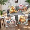 1/4Pcs Charming Easter Pillowcases With Cute Chicks And Spring Eggs Sofa Bed Cushion Cover Sleeping Pillowcase Home Decoration