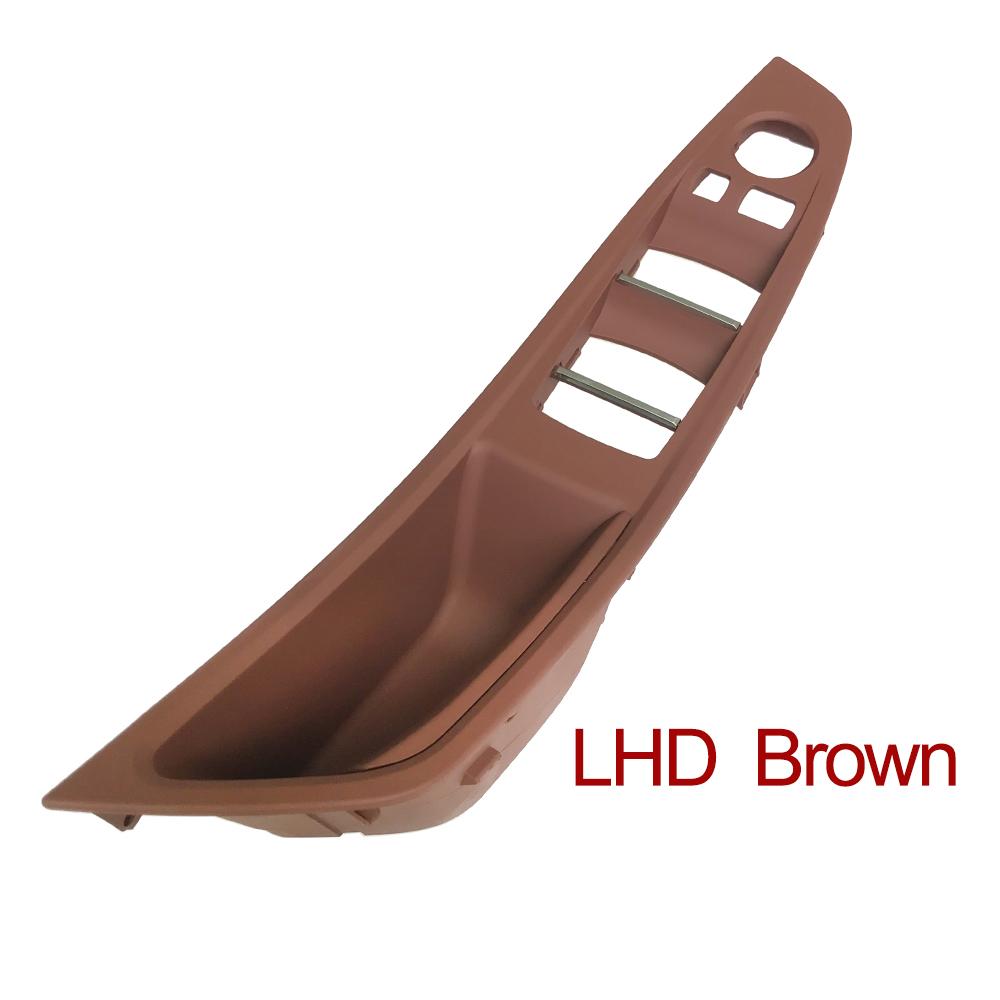 Upgraded Left Driver Side Inner Door Handle Panel Trim Beige Oyster Black For BMW 5 Series F10 F11 F18 520i 523i 525i 528i 535i
