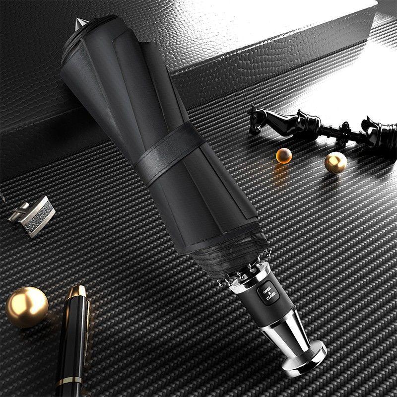 For Ferrari Special Broken Window Hammer Umbrella Fully Automatic Folding Rainstorm Umbrella Unisex Weatherproof and UV-proof