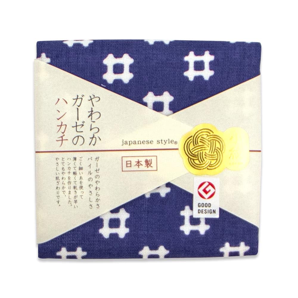 

Nissen Shoko Японский стиль Комон Узор Марлевый махровый Гета Носовой платок JS-4137