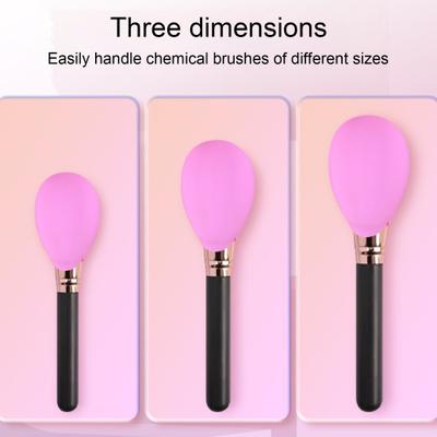 3 Stuks Make-up Kwast Covers Flexibel Stofdicht Anti-vlekken Herbruikbaar Opslag Siliconen Beauty Foundation Kwast Beschermers voor Vrouw