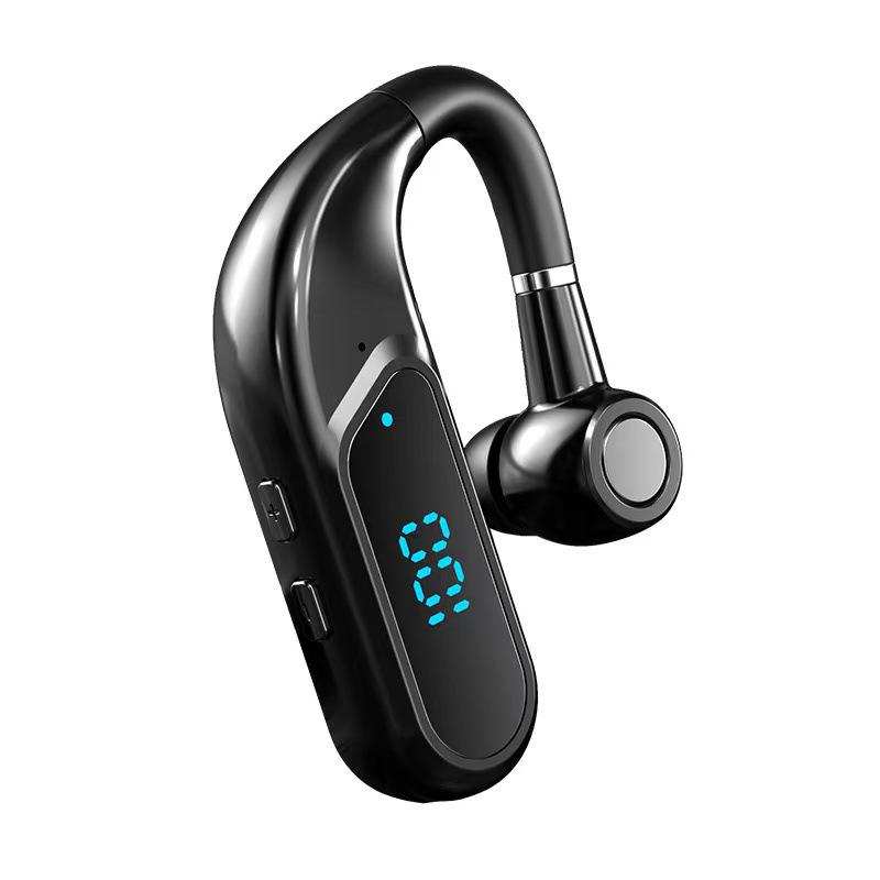 P9 Wireless Bluetooth Ear-Hook Headset: Noise Reduction, Large Battery, Digital Display, Sweatproof.