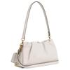 Coach Faye 26 Logo Kordelzug Magnetverschluss Leder Wolken Tasche Damen Handtaschen Kreideweiß CV529-IMCHK