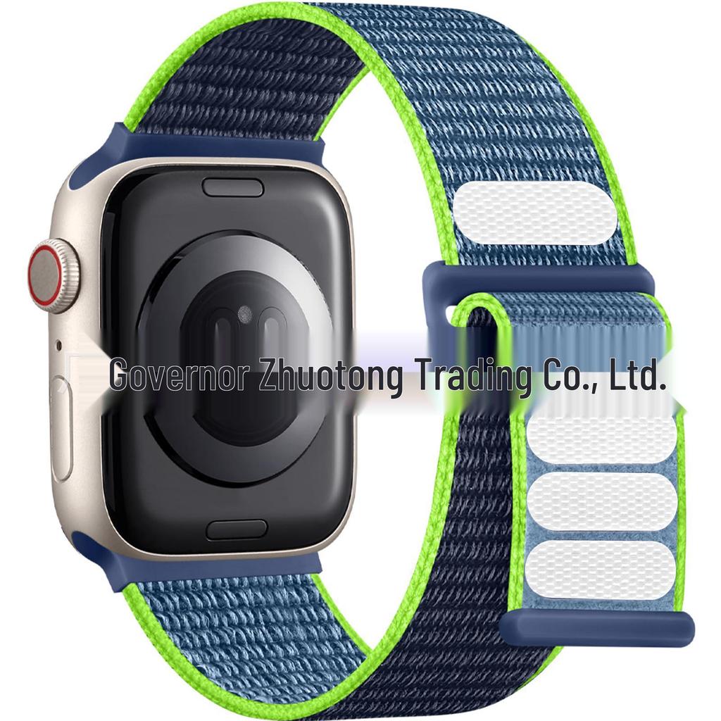 Compatible Apple iWatch11 Double Section Nylon Loop Strap Ultra3 Woven Band