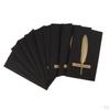 10 Pack Handmade Feather Elegant Greeting Card Thank You Cards Supplies