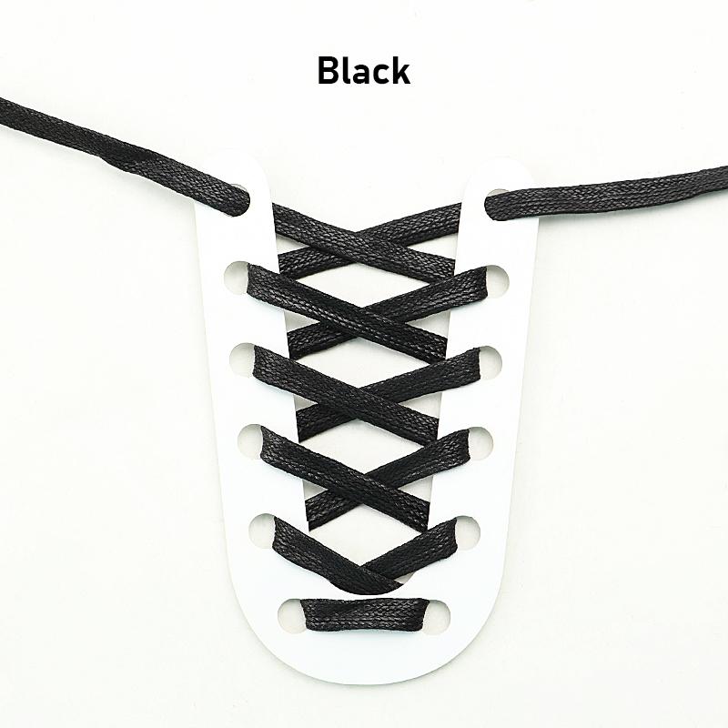 Waxed Waterproof Leather Shoelace Flat Shoelaces 6mm Width Boots Oxford Shoe Laces Shoe Accessorie 60/80/100/120/140/180cm 1Pair