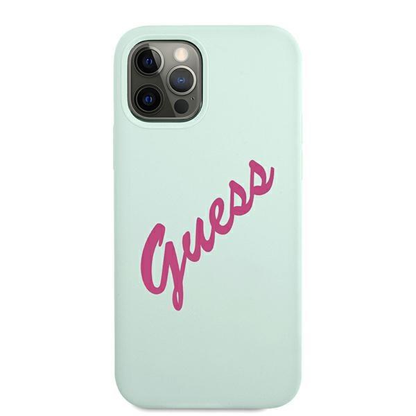 Guess Guhcp12Llsvsbf Iphone 12 Pro Max6,7 Niebieski Fuksja/Blue Fuschia Hardcase Silicone Vintage