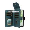 For iPhone 15 Plus Case with Multi-Card Holder and Strap PU Leather Phone Cover Stand